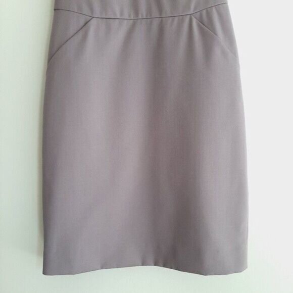 J. CREW Wool Blend Light Mini Sheath Dress Purple Sz 2 - Picture 3 of 10